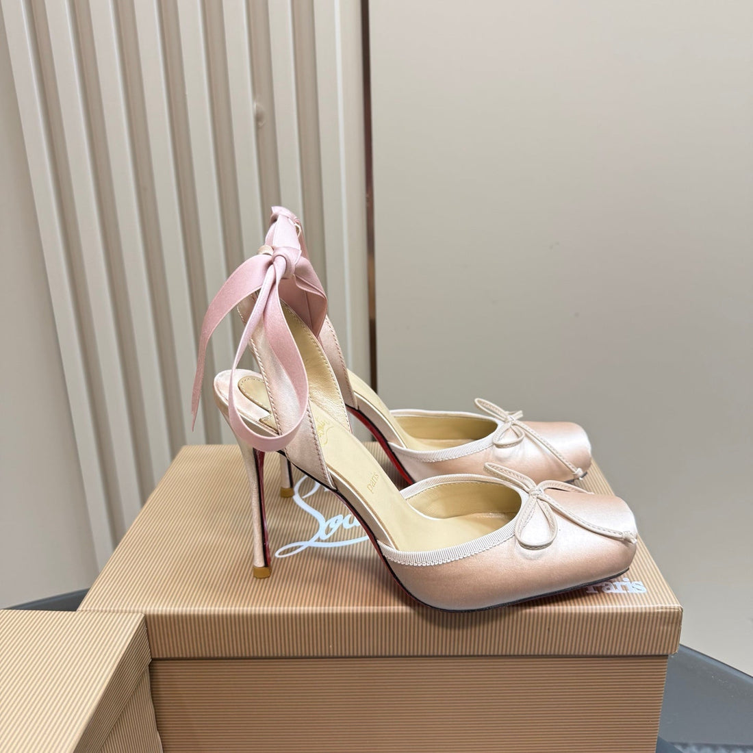 Cl 25C Cassia Lace Up 100MM Your Pink Silk 215856