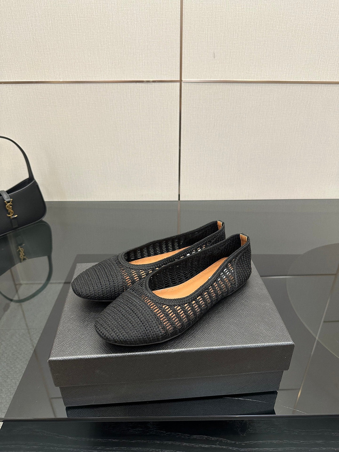 Alaïa 2025 Ballet Flat Black Raffia 433753