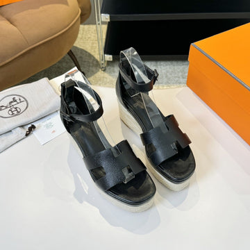 Elda Espadrille 80 Black Epsom Calfskin