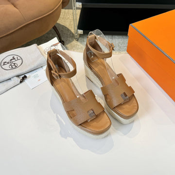 Elda Espadrille 80 Light Brown Epsom Calfskin