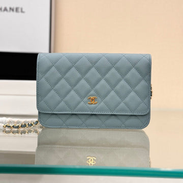 Woc 19CM Cloud Blue Caviar Gold Hardware