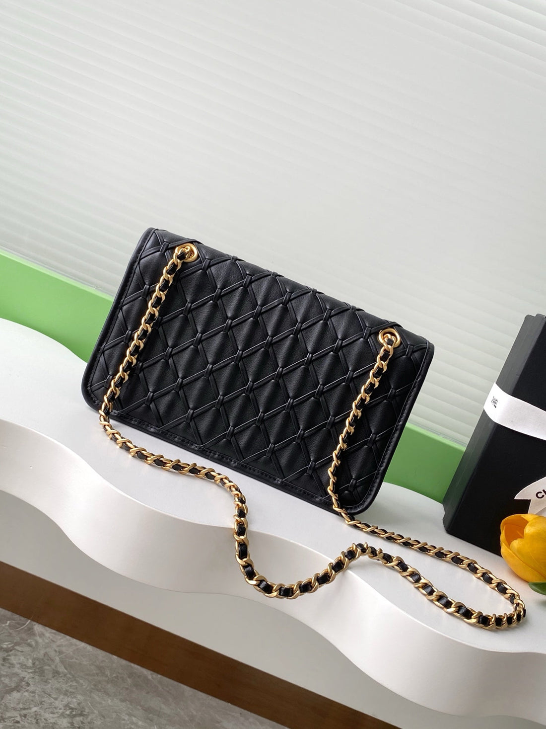 CC 25C Flap Bag 25CM Black Quilted Lambskin