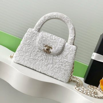 CC Kelly Shopper 19CM White Sequin