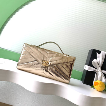 CC 26X Handbag 26CM Metallic Gold Calfskin