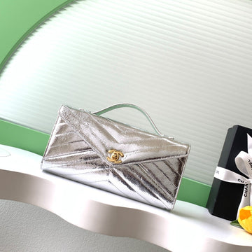 CC 26X Handbag 26CM Metallic Sliver Calfskin