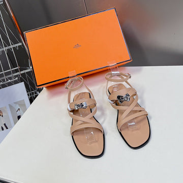 June Sandal Beige Calfskin