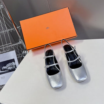 Jackie 50 Pump Silver Lambskin