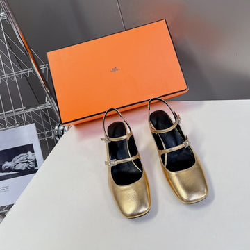 Jackie 50 Pump Metallic Gold Lambskin