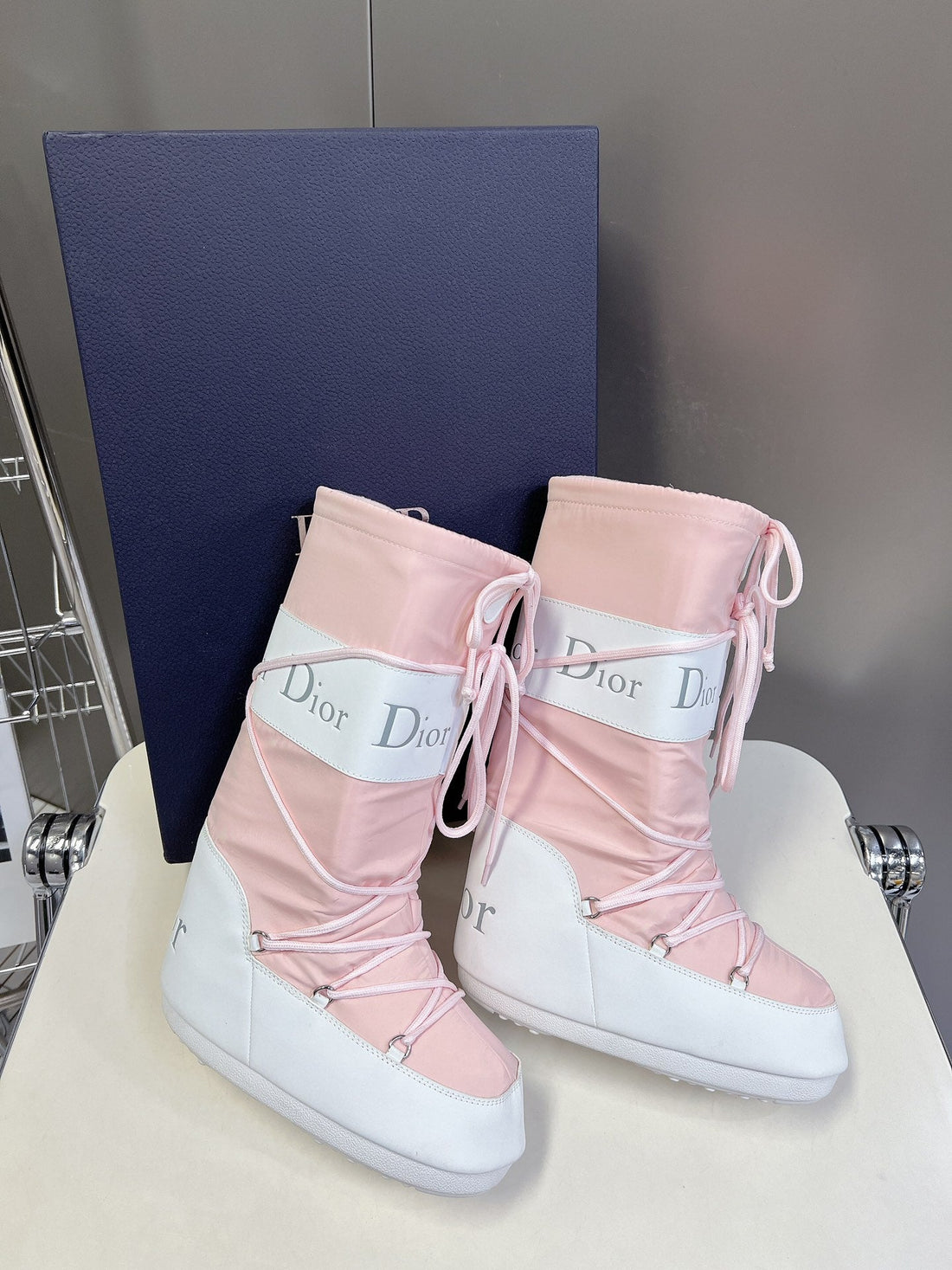 CD Short Boots 60MM In Light Pink Cowhide 989714