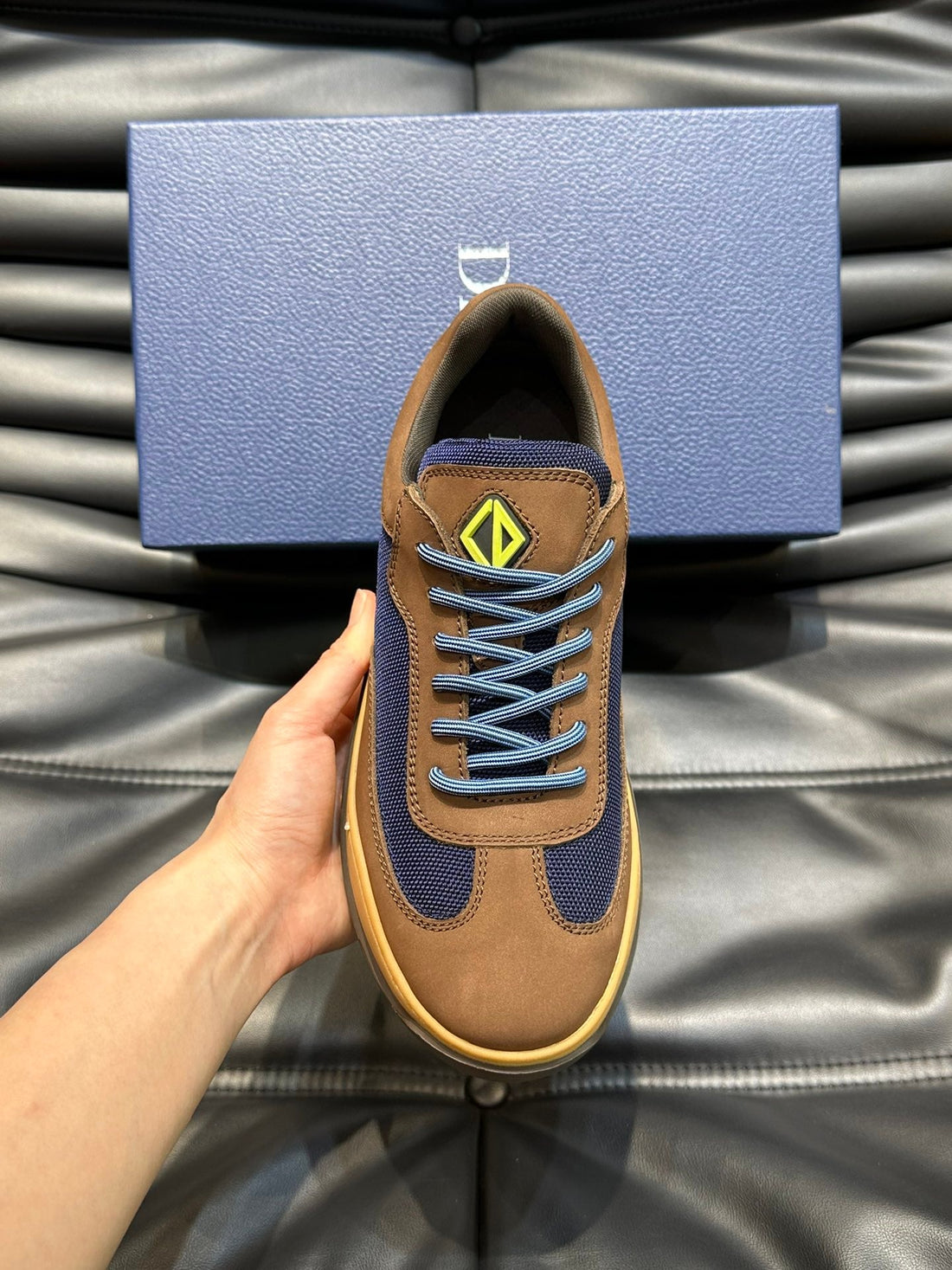 CD & Travis Scott Sneaker Brown Suede