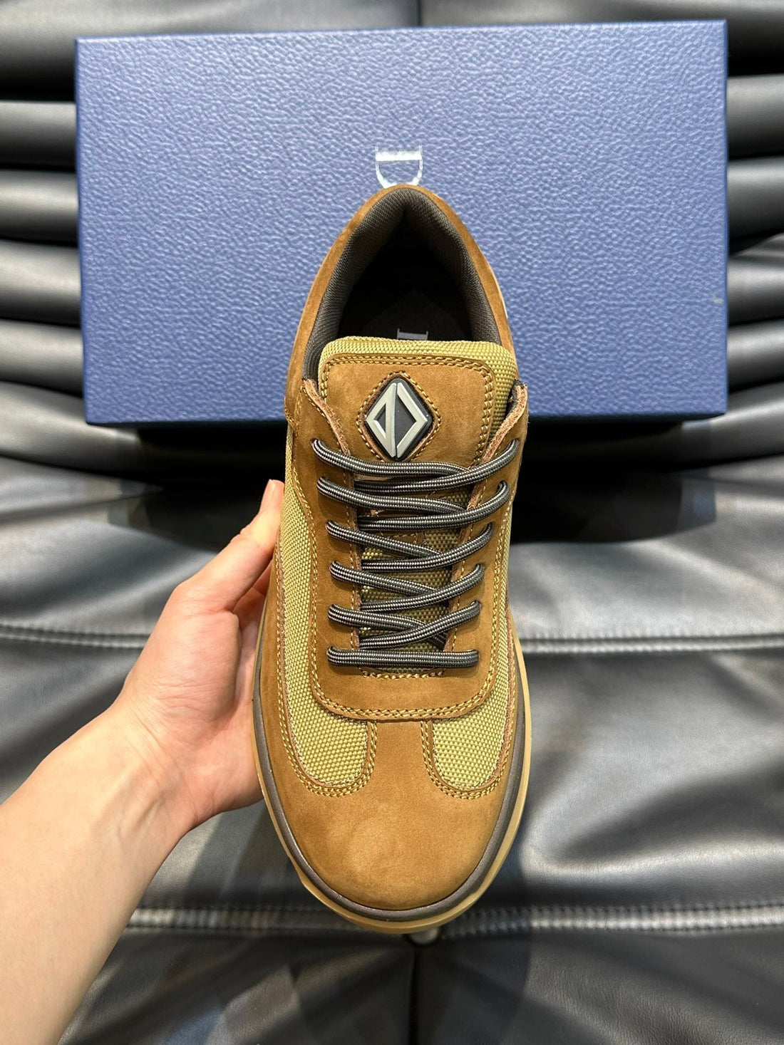CD & Travis Scott Sneaker Bronze Suede
