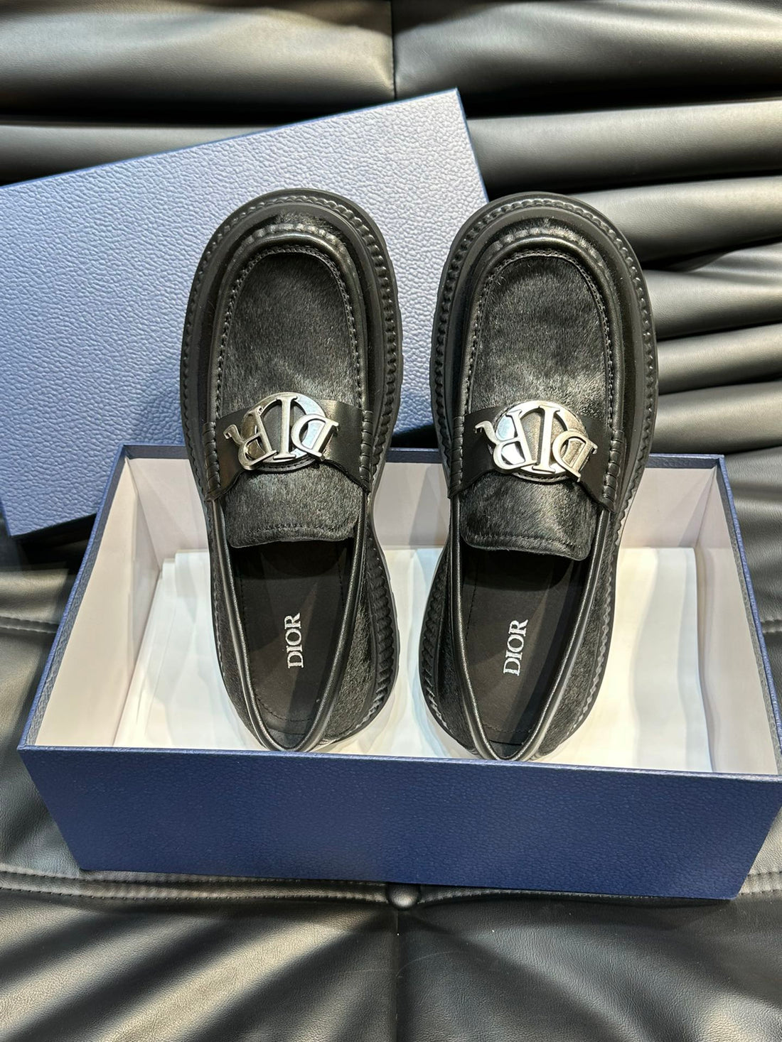 CD Explorer Icon Loafer Black Fur
