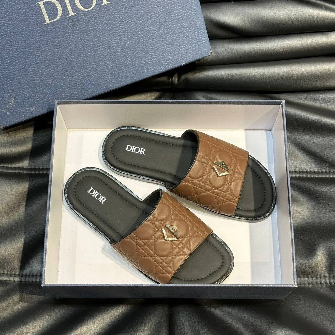 CD Alias Summer Slipper Copper Embossed Calfskin