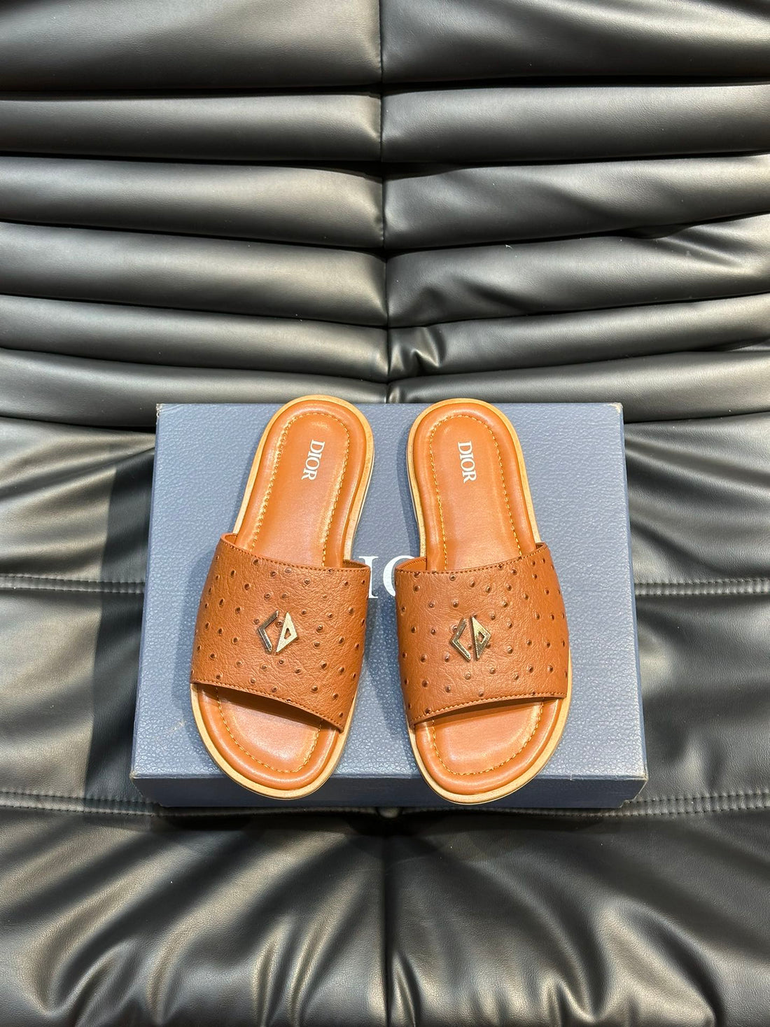 CD Alias Summer Slipper Tiger Calfskin