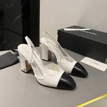 CC Slingback 95MM White Lambskin