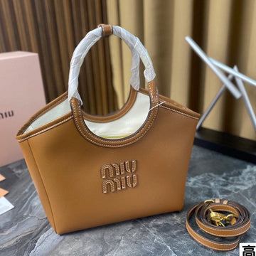 Large Hobo 27 Tote In Caramel Brown Calfskin