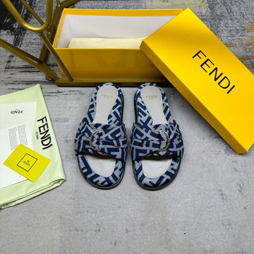 Ff Feel 10 Blue Grey Ff Jacquard Slide