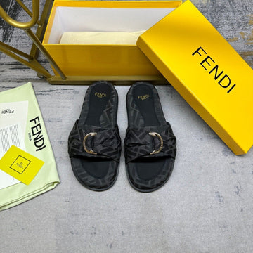 Ff Feel 10 Black Ff Jacquard Slide