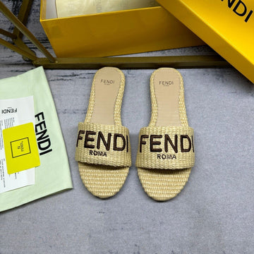Ff Signature 10 Beige Cotton Fibre Slide