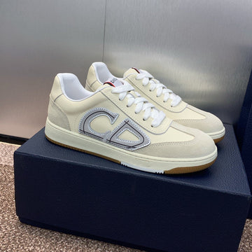 CD Homme Cream Calfskin Grey Suede