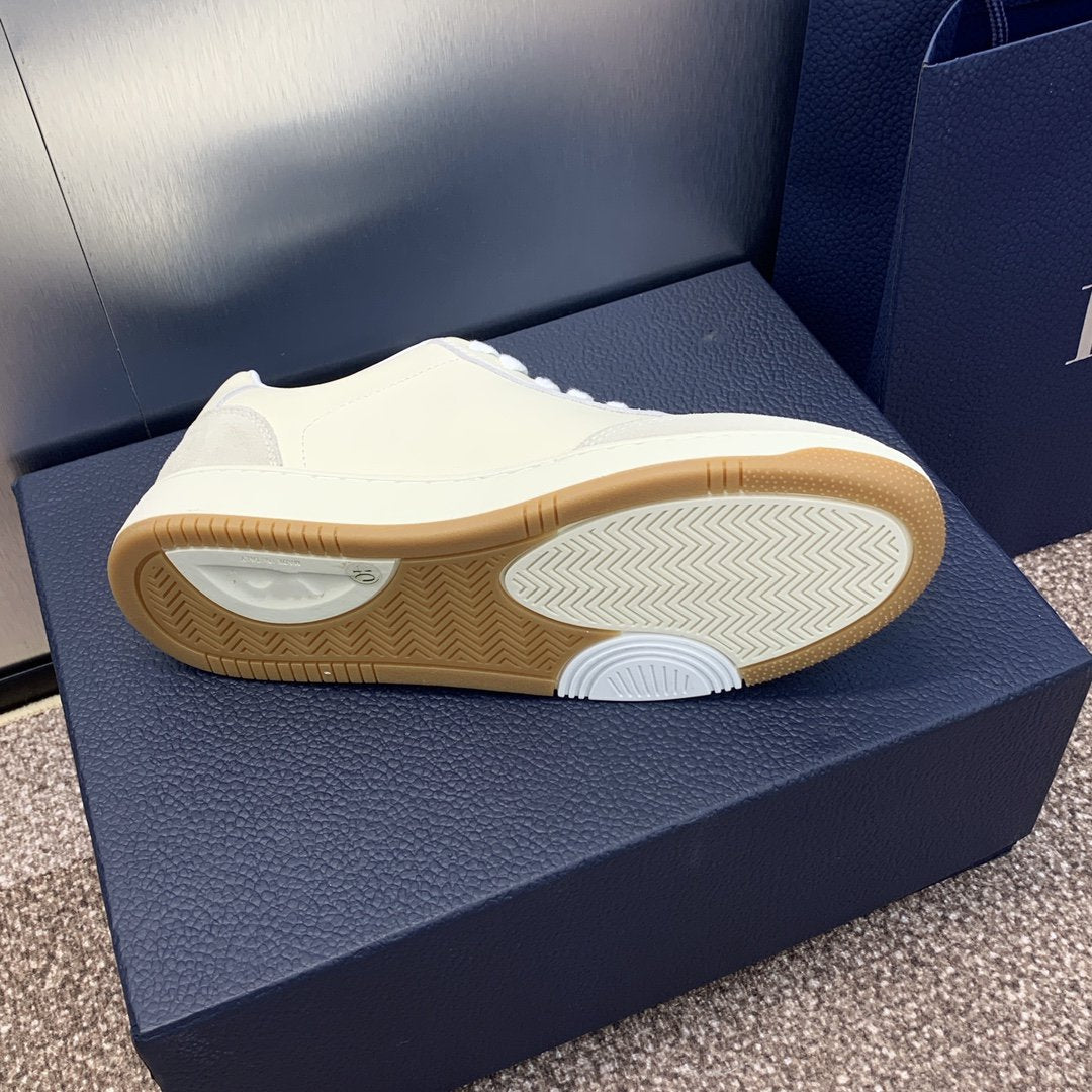 CD Homme Cream Calfskin Grey Suede