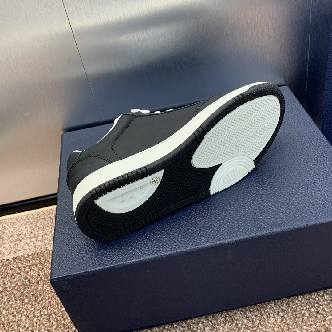 CD Homme Black White Calfskin