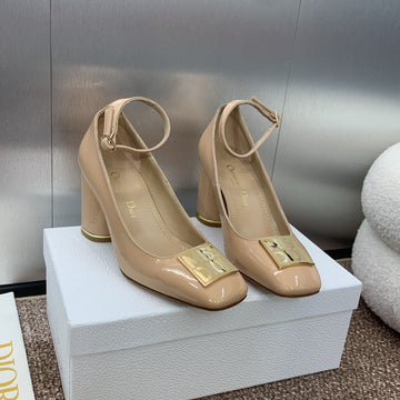 CD Miss Dior Pump 85MM Glossy Beige Cowhide