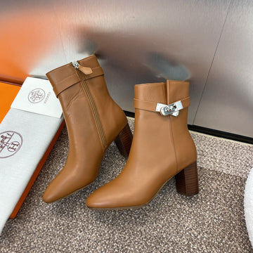 Hm Saint Germain Ankle Boot 65MM In Gingerbread Calfskin 975167