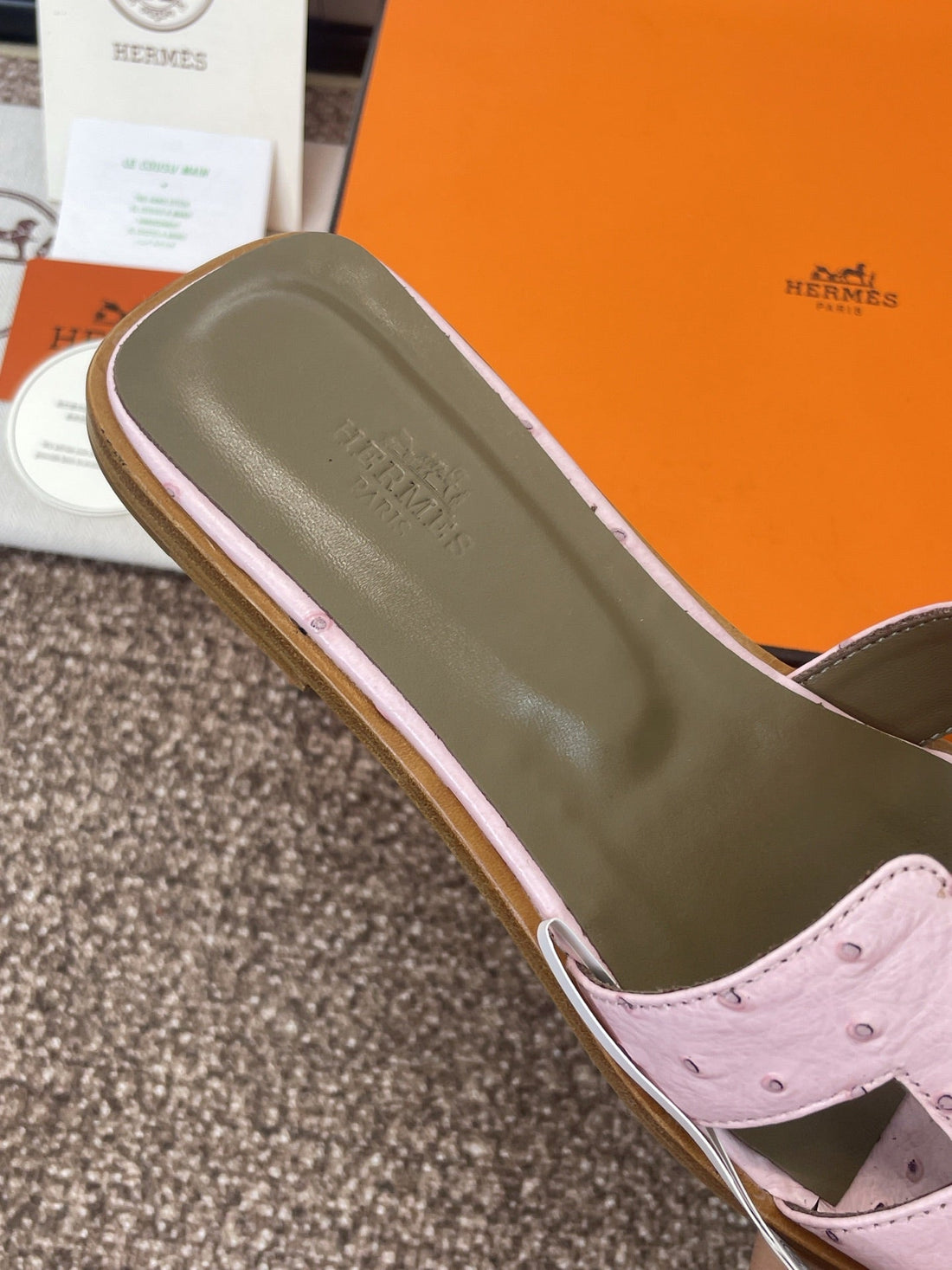 Hm Oran Sandals Pink Cowhide 320091