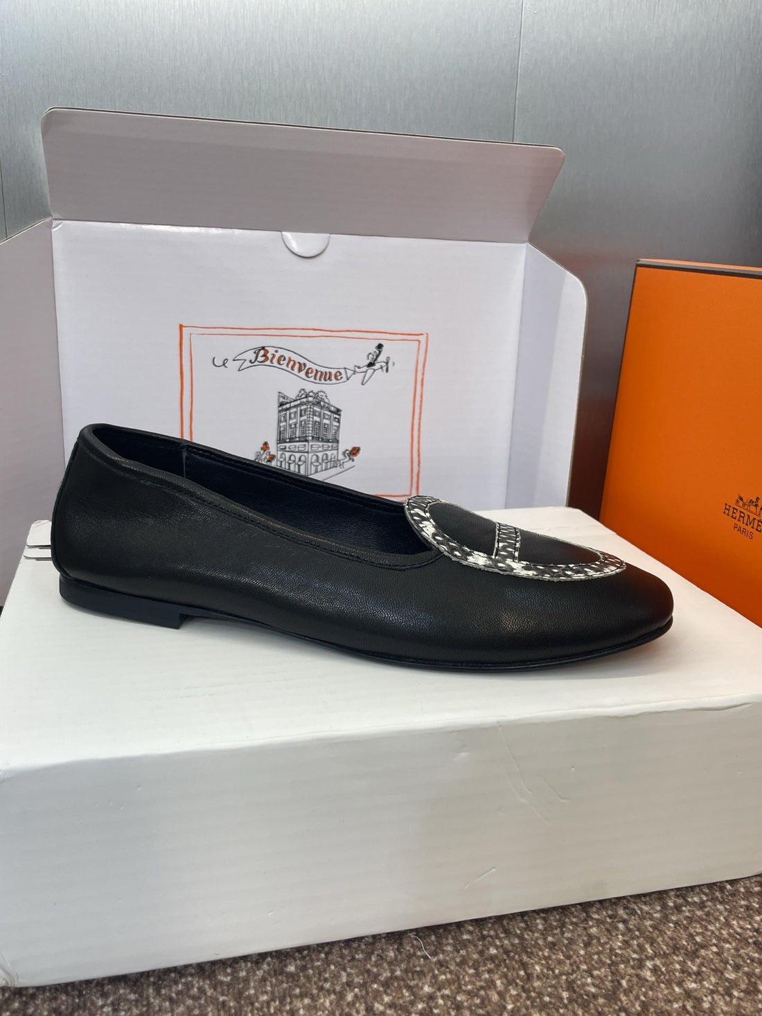 Hm 25 Julia Loafer Black Calfskin 372946