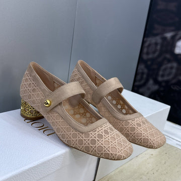 CD 26 Lolita High Heels 40 Beige Mesh Gold 633050