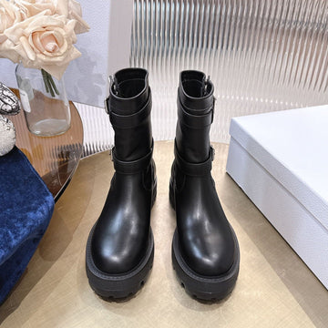 CD 25 Short Boots Black Calfskin 438778