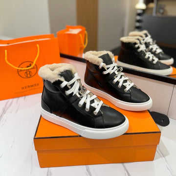 Hm Daydream Sneaker Black With Wool Lining Cowhide 983077