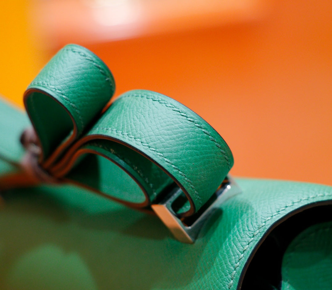 Constance 24 Dark Green Epsom Leather Silver Hardware