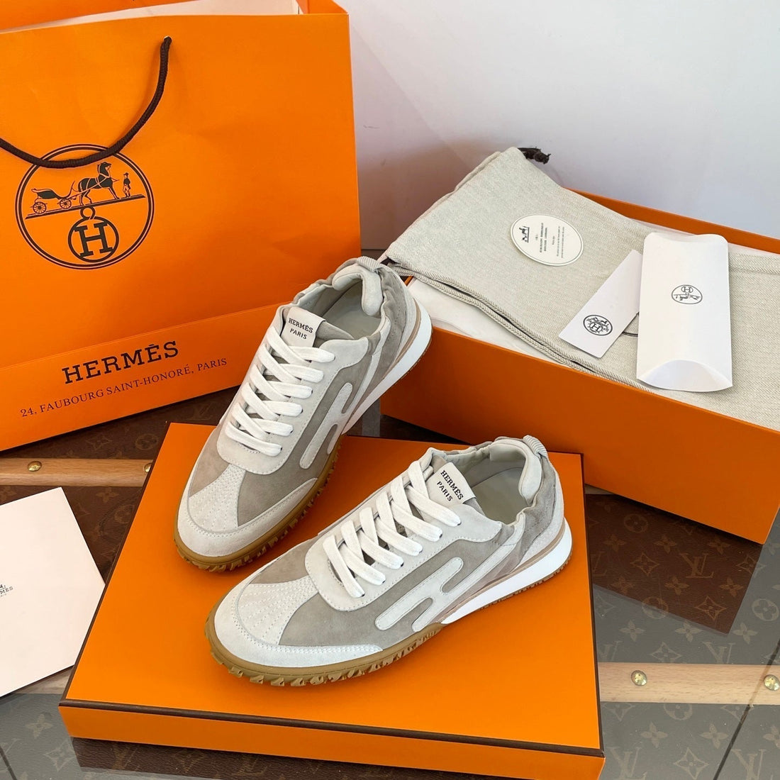 Hm Jet Sneaker Beige Grey Mix Seal Grey Suede 212741