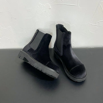 CC Chelsea Ankle Boots In Black Velvet 949686