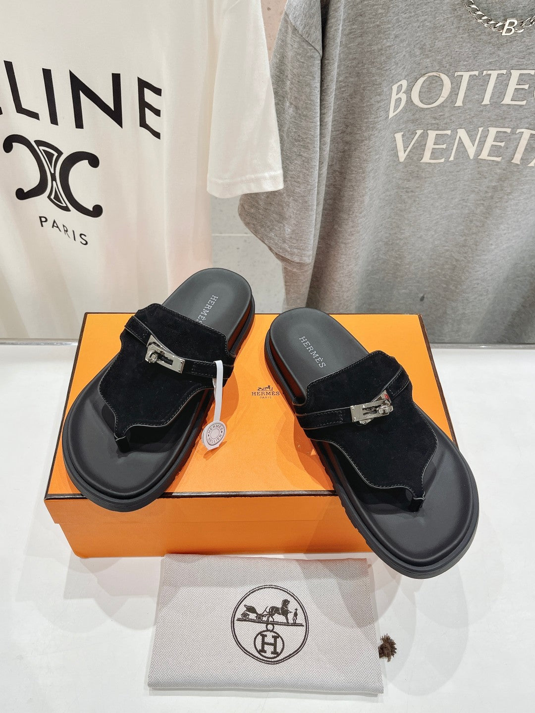 Empire Sandal Black Suede