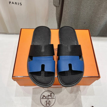 Izmir Sandal Black Mix Cobalt Lambskin
