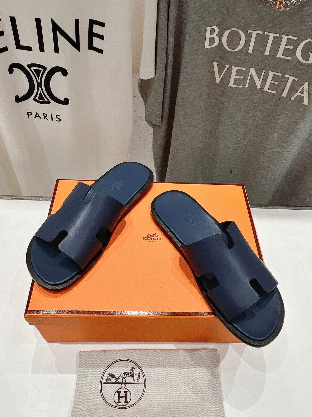 Izmir Sandal Indigo Lambskin