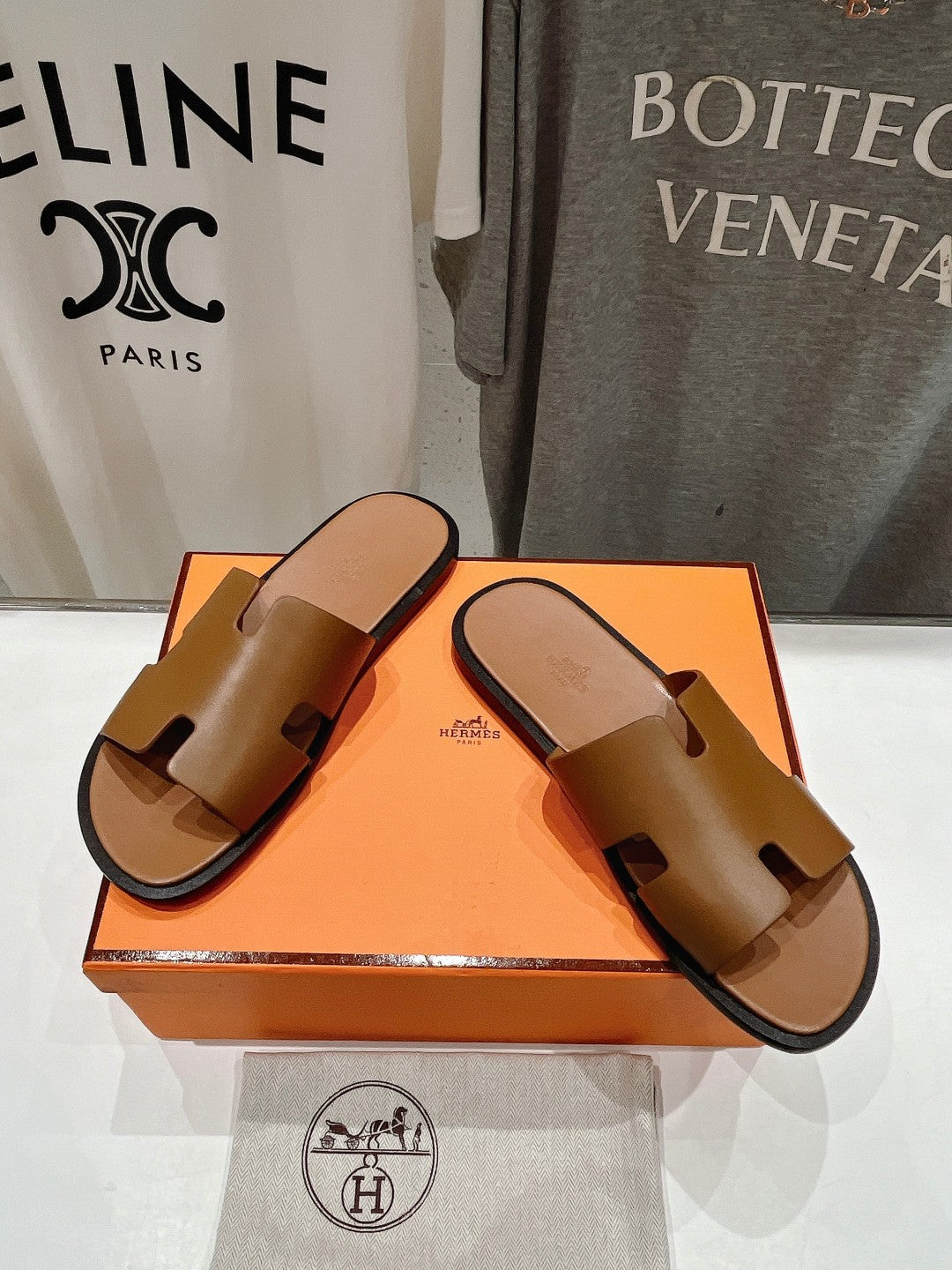 Izmir Sandal Caramel Lambskin