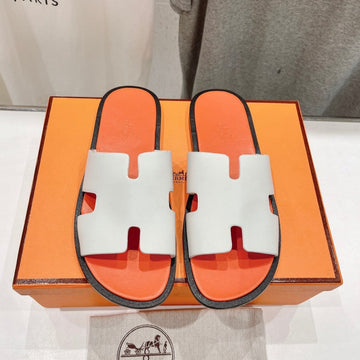 Izmir Sandal Light Orange Mix White Lambskin