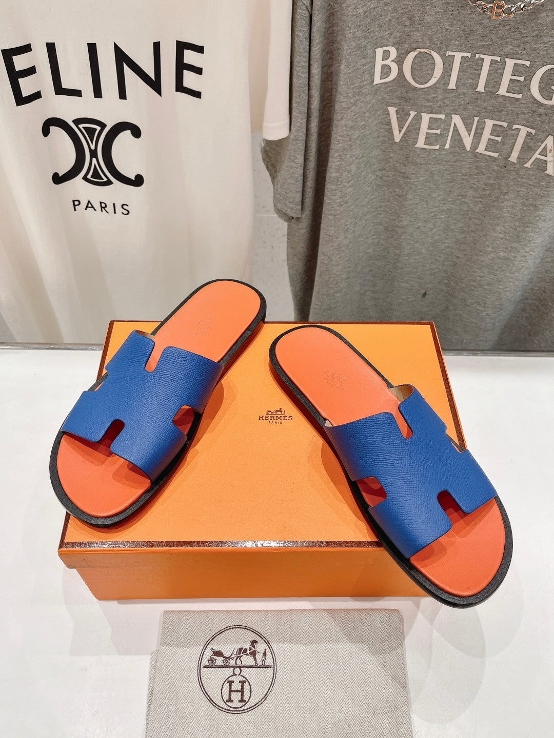 Izmir Sandal Light Orange Mix Lapis Lambskin