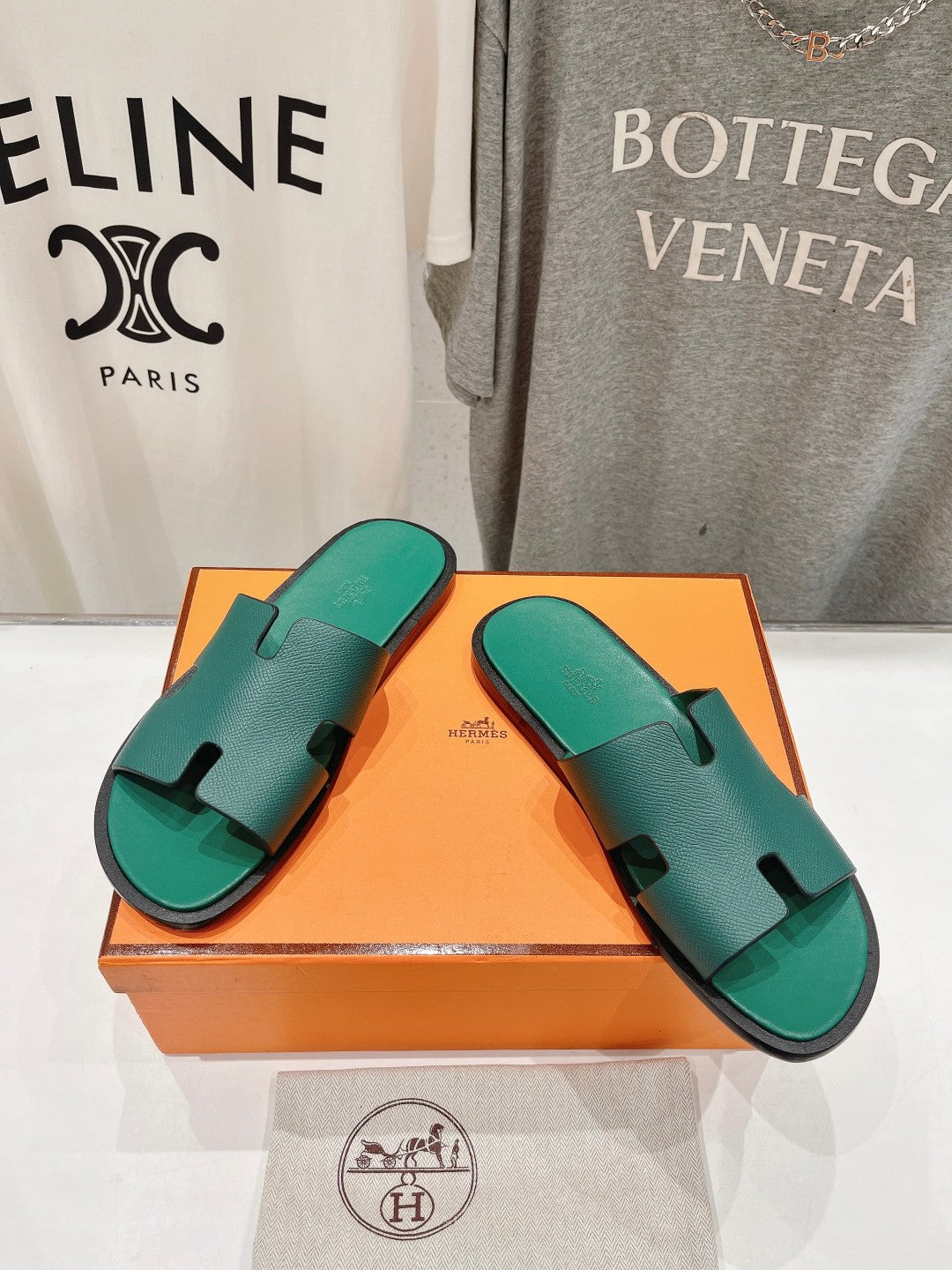 Izmir Sandal Ocean Lambskin