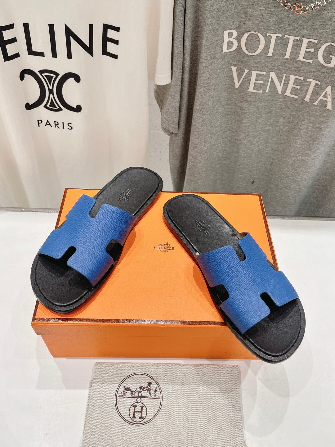 Izmir Sandal Black Mix Lapis Lambskin
