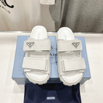 Pra Strap Sandals White Calfskin