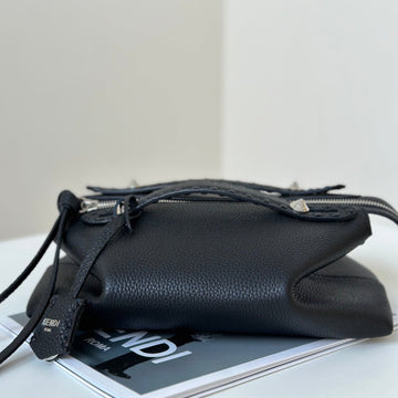By The Way Selleria Large 29 Bag In Black Calfskin