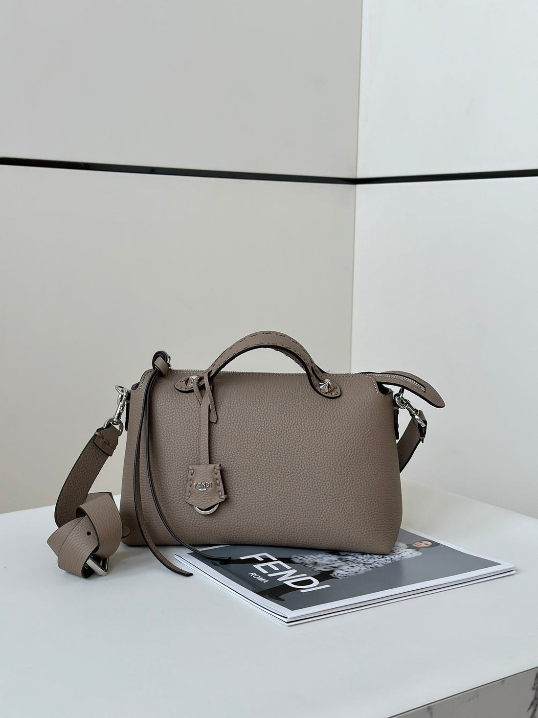 By The Way Selleria Large 29 Bag In Cedar Brown Calfskin