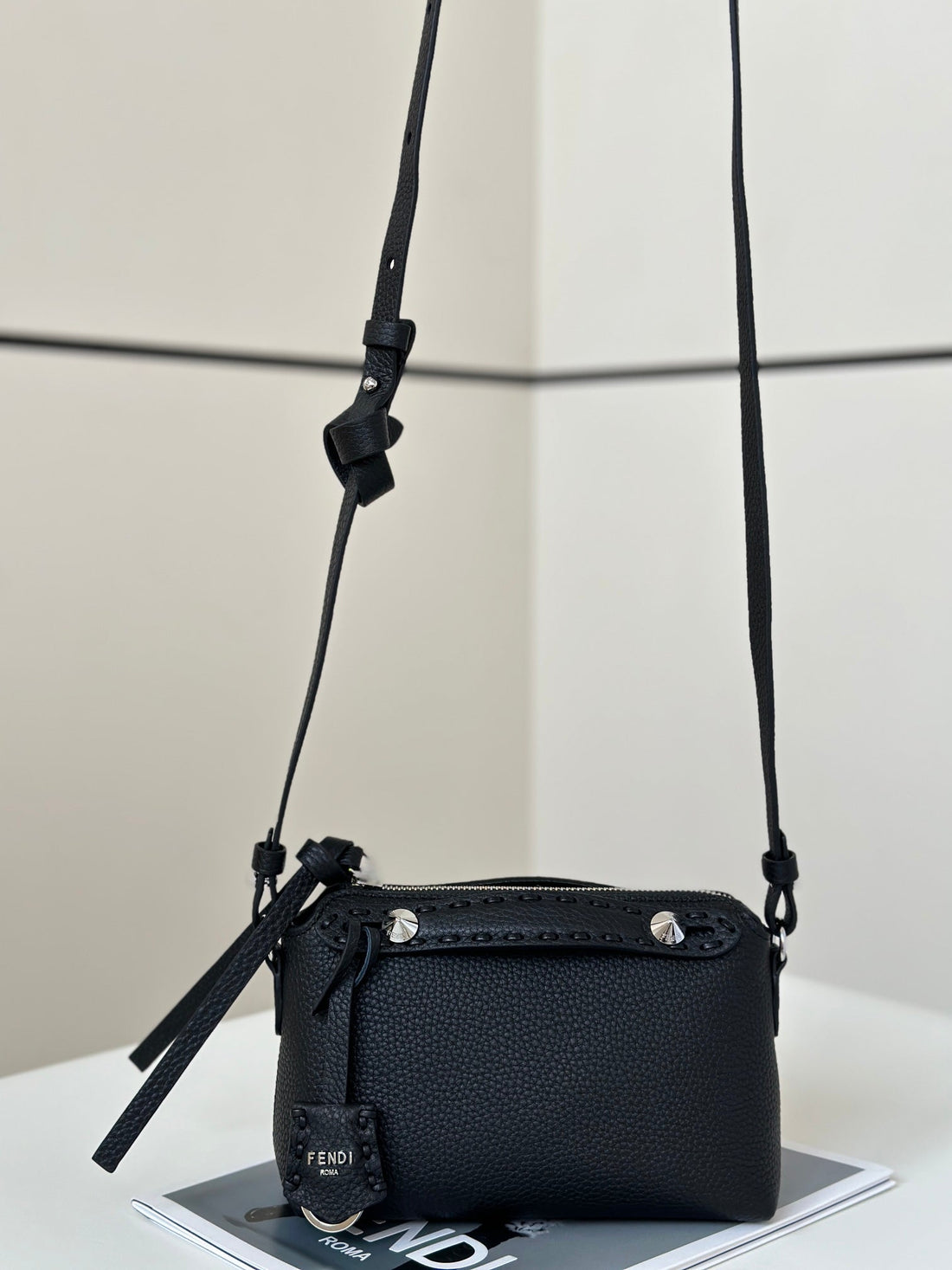 By The Way Selleria Small 20 Bag In Black Calfskin