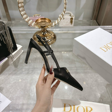 CD 25 Slingback Heel Black Leather 306926