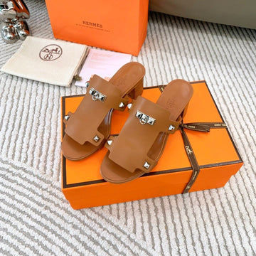Hm Invincible 50 Sandal Brown Lambskin 963263